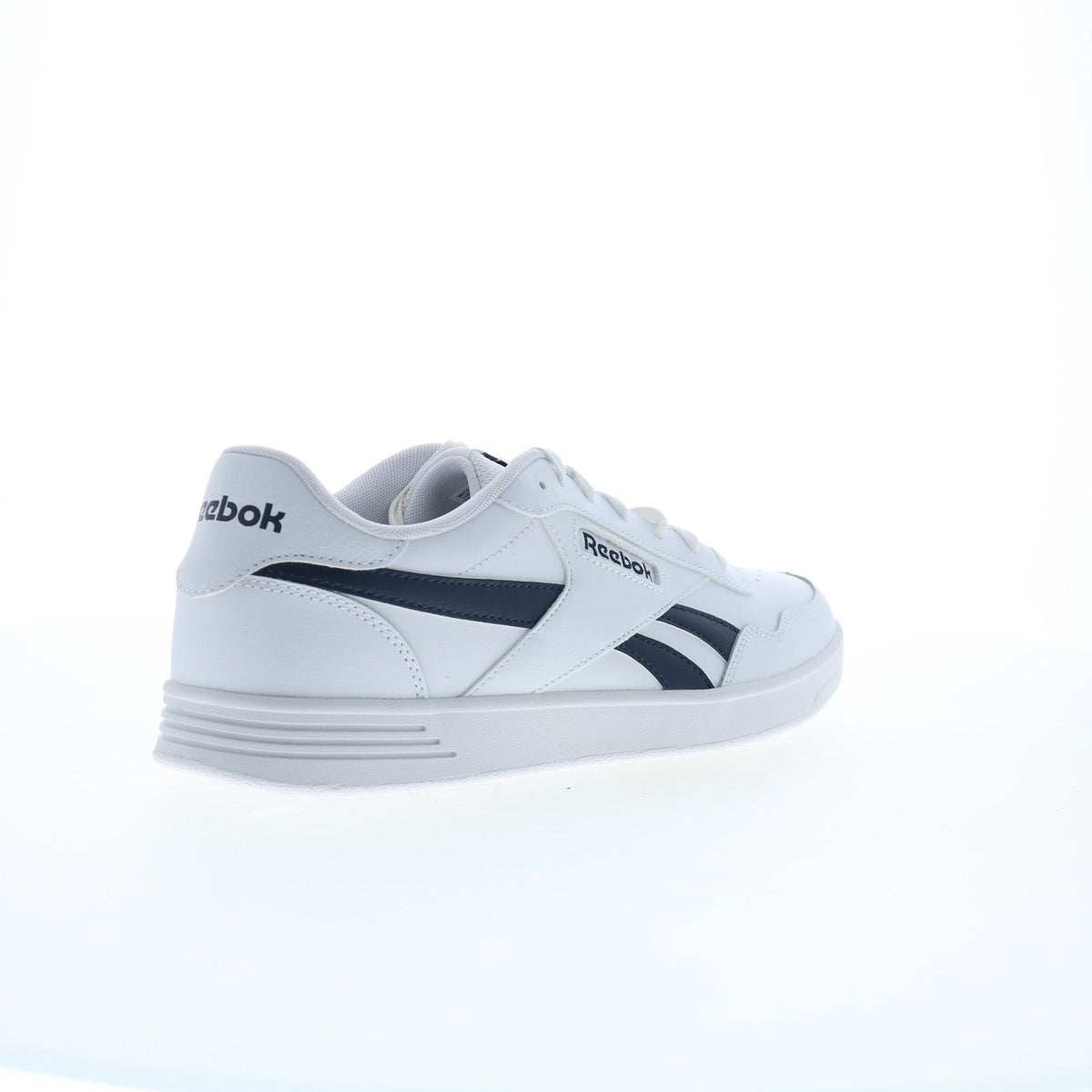 Reebok Court Advance Mens White Leather Lace Up Lifestyle Sneakers Shoes