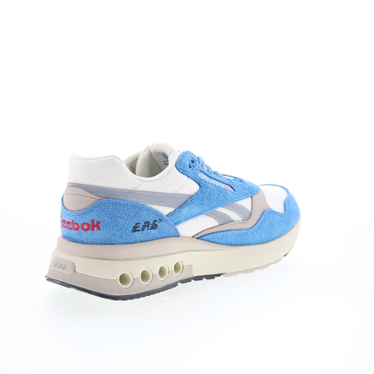 Reebok ERS World Mens White Suede Lace Up Lifestyle Sneakers Shoes