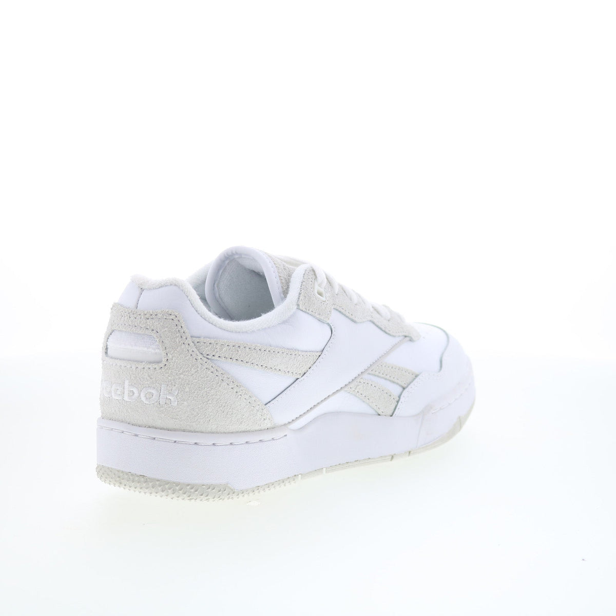 Reebok BB 4000 II Mens White Leather Lace Up Lifestyle Sneakers Shoes