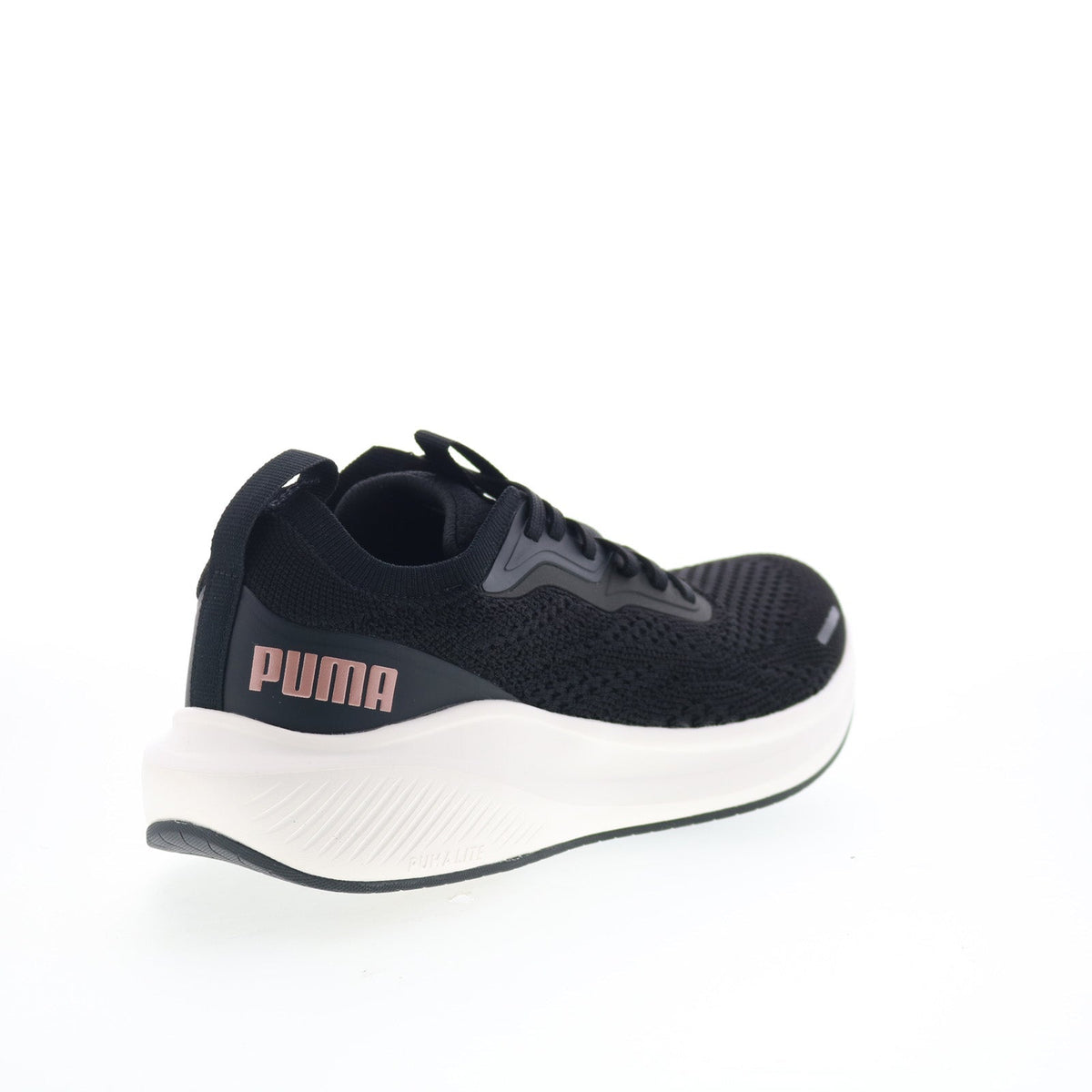 Puma Skyrocket Lite Engineered Womens Black Canvas Lifestyle Sneakers Shoes