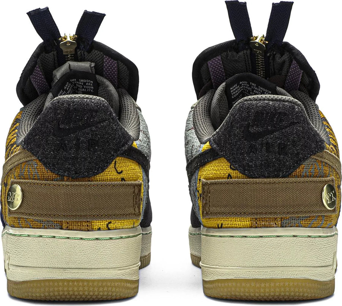 Nike Mens Travis Scott x Air Force 1 Low Sneakers - 'Cactus Jack'