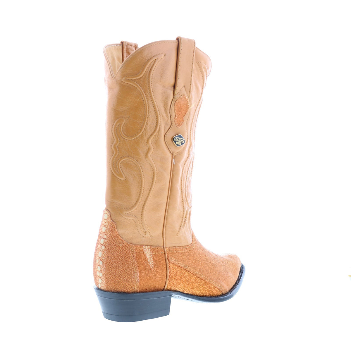 Los Altos J-Toe Stingray Rowstone Mens Yellow Wide Cowboy Western Boots