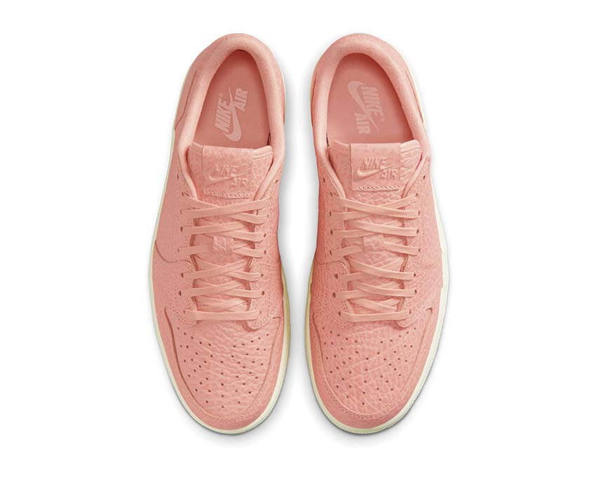 Air Jordan 1 Retro Low No Swoosh "Arctic Orange"