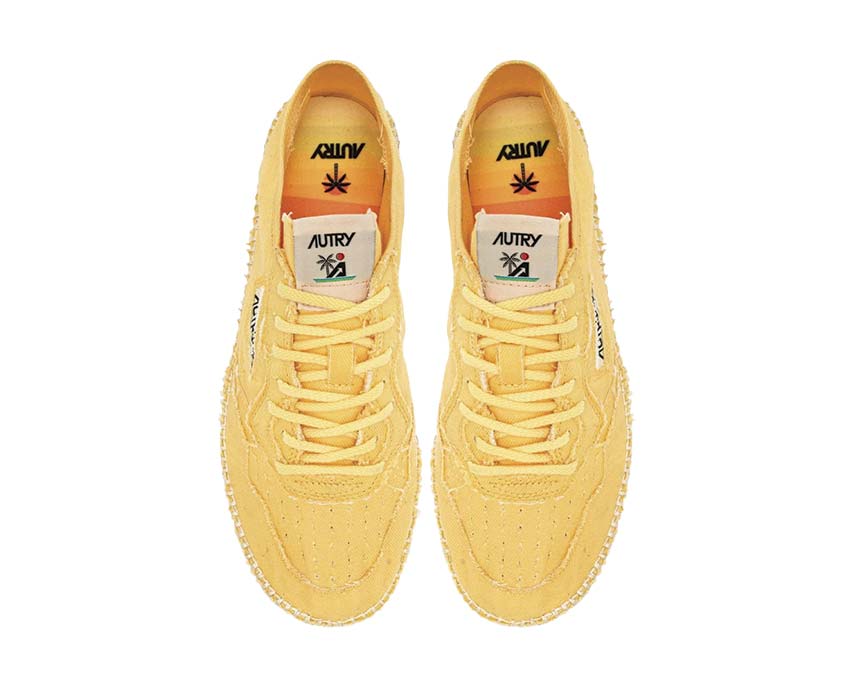 Autry Sandy Espadrilles "Pastel Yellow Canvas" W