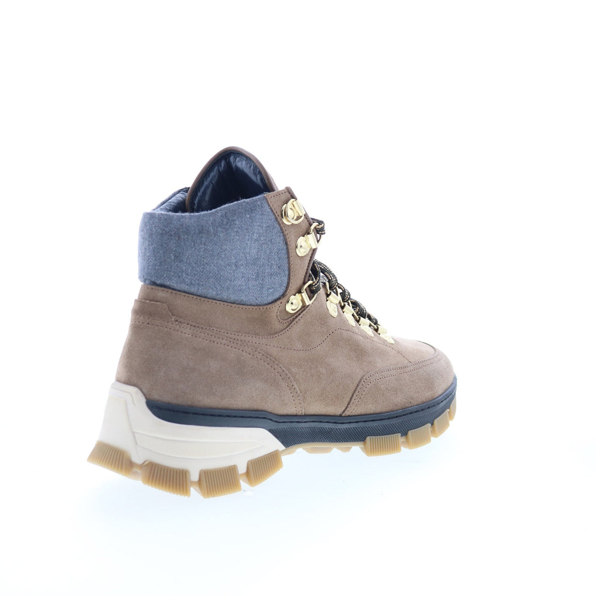 Di Bianco Livigno Mens Brown Suede Lace Up Casual Dress Boots