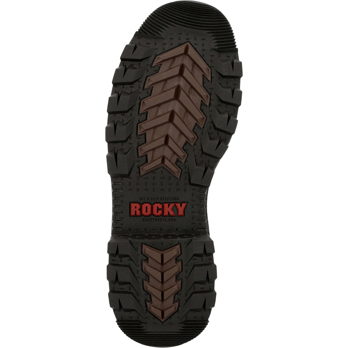 Rocky Rams Horn Lace To Toe Waterproof Mens Brown Work & Safety Boots