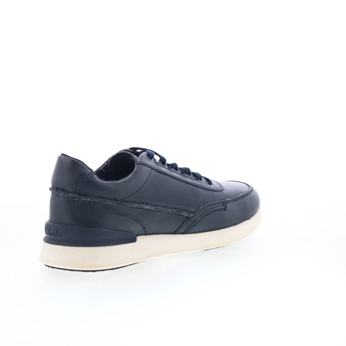 Clarks Race Lite Lace 26164290 Mens Blue Leather Lifestyle Sneakers Shoes