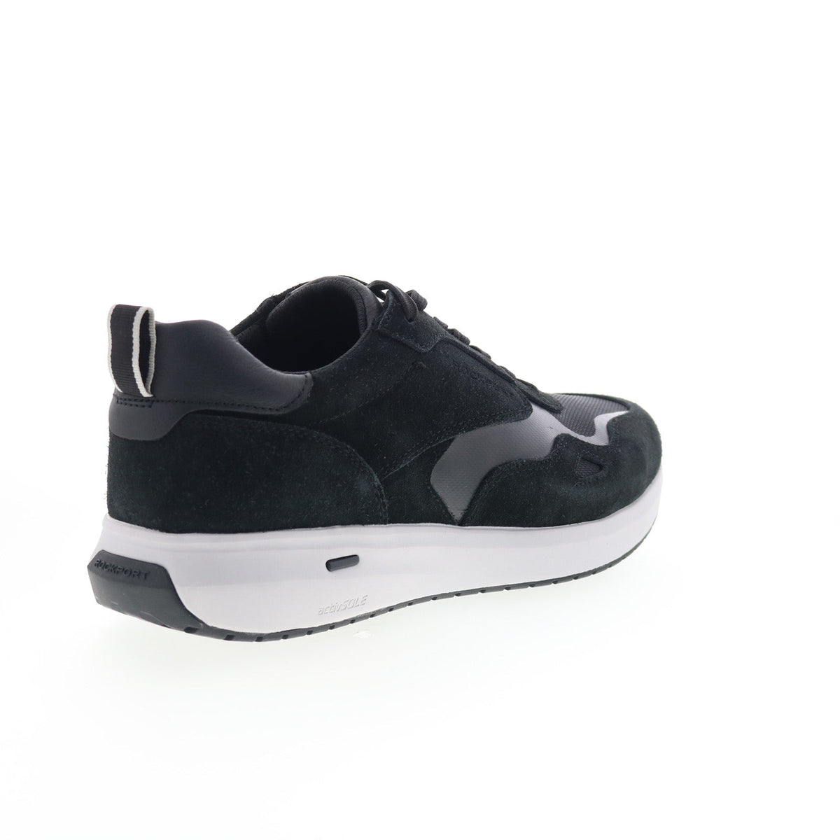 Rockport Total Motion Tilman Mens Black Leather Lifestyle Sneakers Shoes