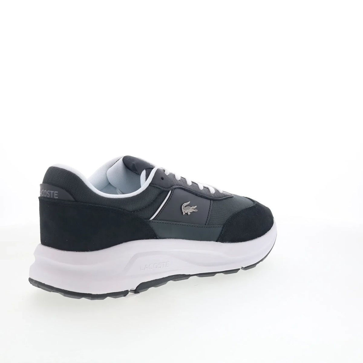 Lacoste Run Set CGR 1261 SMA Mens Gray Suede Lifestyle Sneakers Shoes