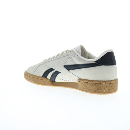 Reebok Club C Grounds UK Mens Beige Suede Lace Up Lifestyle Sneakers Shoes