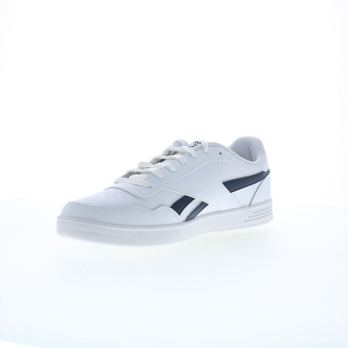 Reebok Court Advance Mens White Leather Lace Up Lifestyle Sneakers Shoes