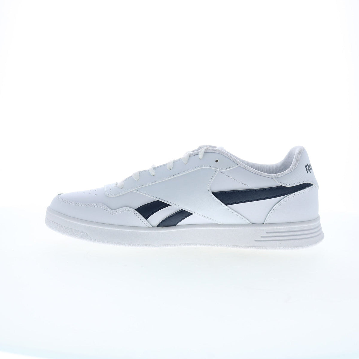Reebok Court Advance Mens White Leather Lace Up Lifestyle Sneakers Shoes