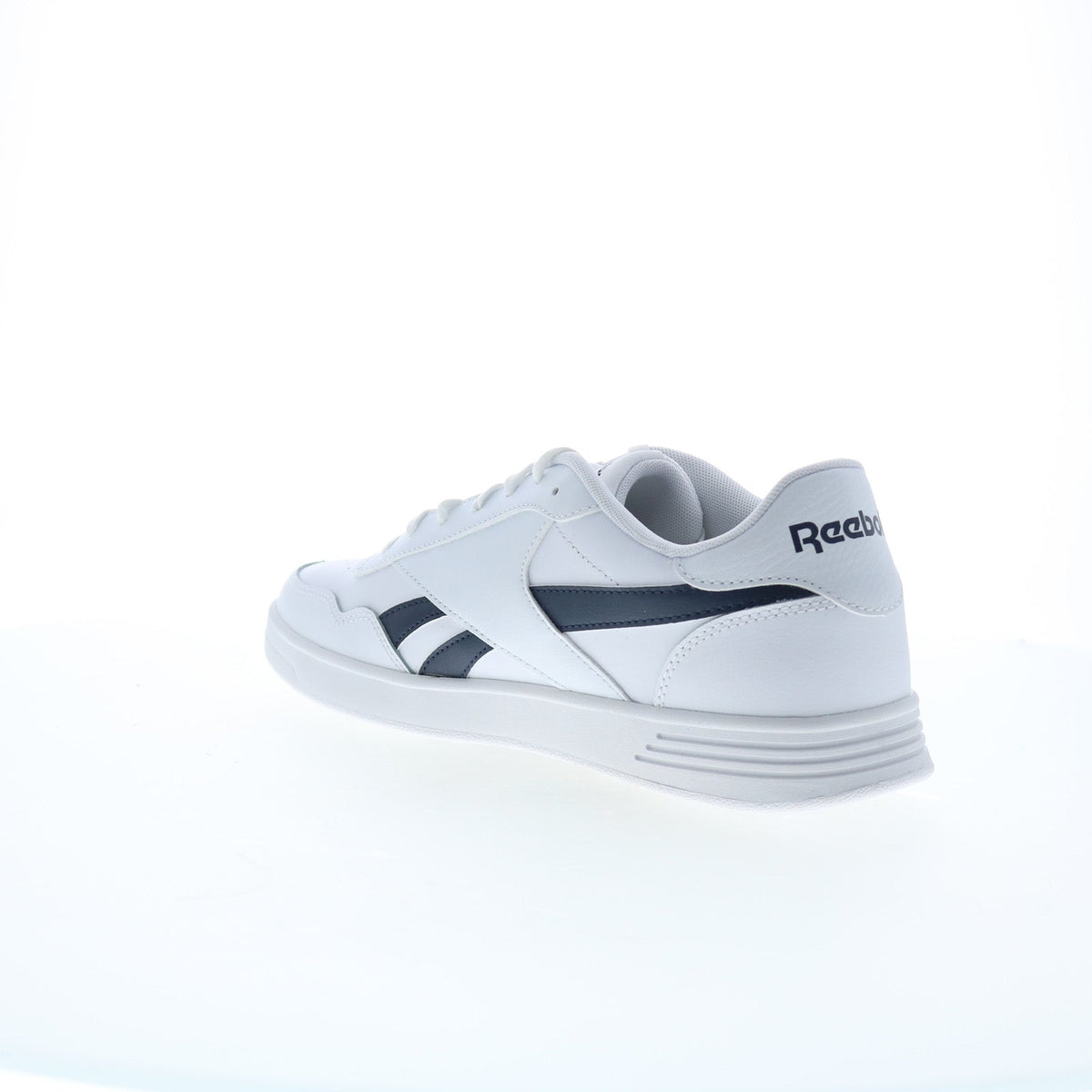 Reebok Court Advance Mens White Leather Lace Up Lifestyle Sneakers Shoes