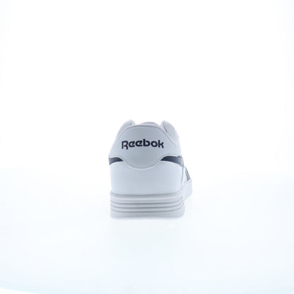 Reebok Court Advance Mens White Leather Lace Up Lifestyle Sneakers Shoes