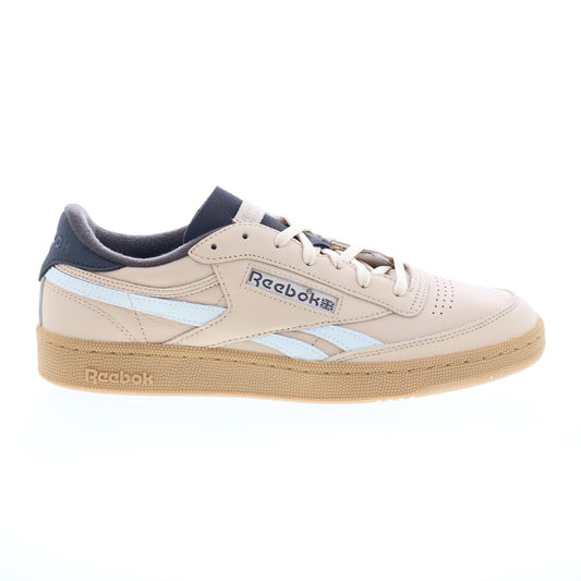Reebok Club C Revenge Vintage Mens Beige Leather Lifestyle Sneakers Shoes