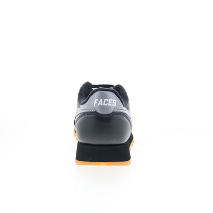 Reebok Classic Leather Places + Faces Mens Black Lifestyle Sneakers Shoes