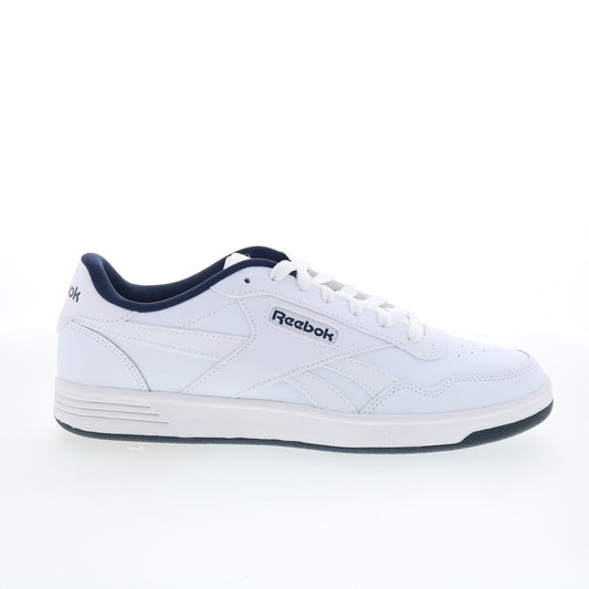 Reebok Court Advance Mens White Leather Lace Up Lifestyle Sneakers Shoes