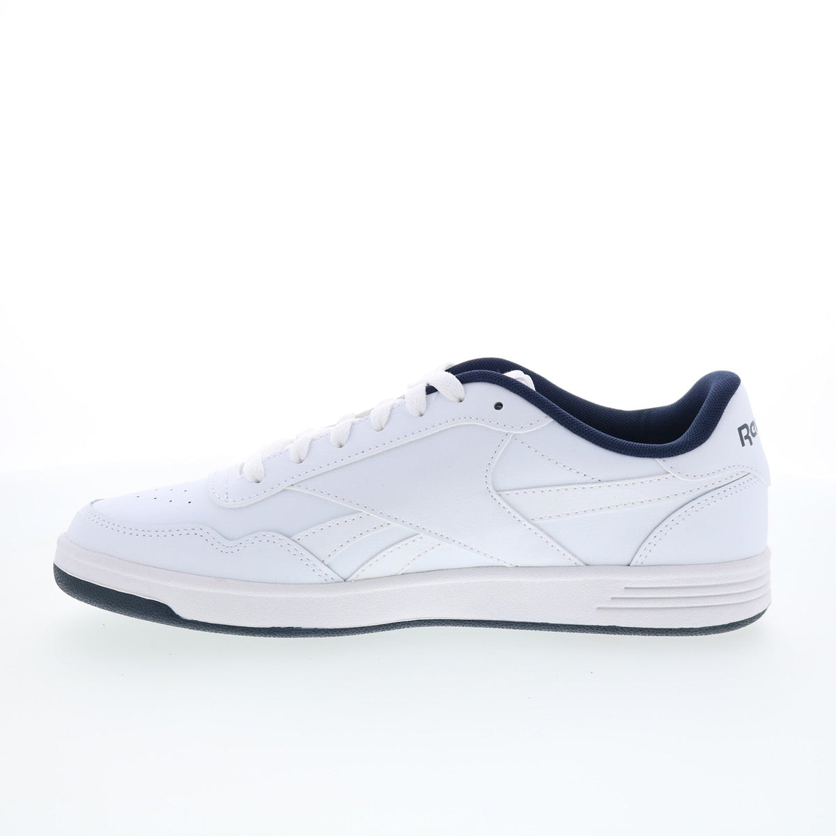 Reebok Court Advance Mens White Leather Lace Up Lifestyle Sneakers Shoes