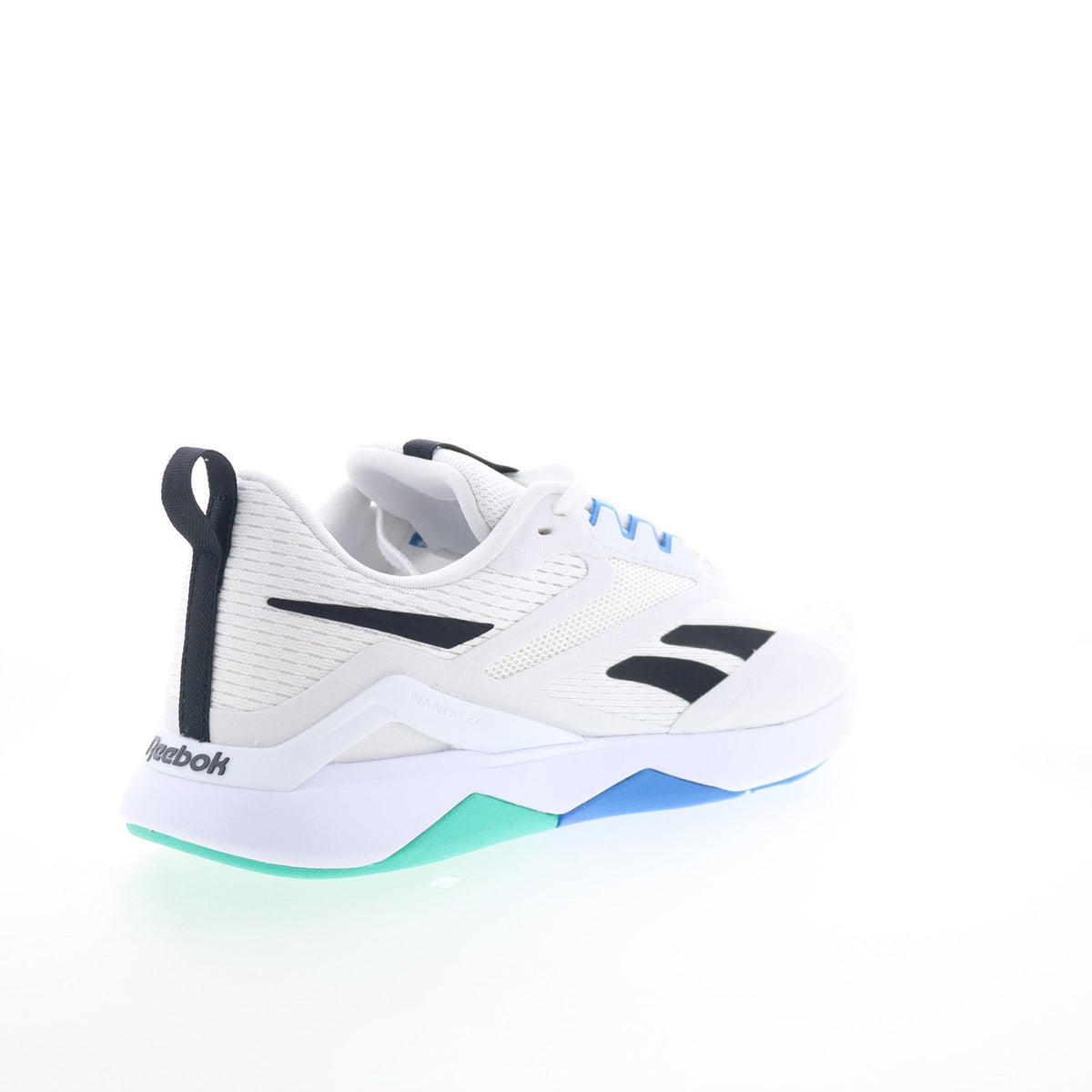 Reebok Nanoflex TR 2 Mens White Mesh Lace Up Athletic Cross Training Shoes