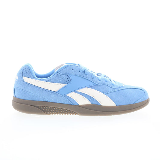 Reebok Hammer Street Mens Blue Suede Lace Up Lifestyle Sneakers Shoes