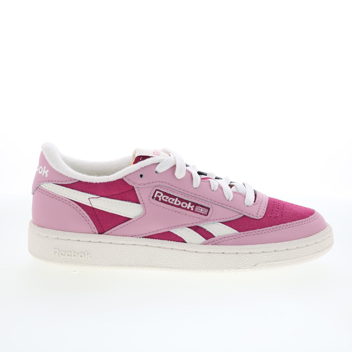 Reebok Club C Revenge II Womens Pink Leather Lifestyle Sneakers Shoes