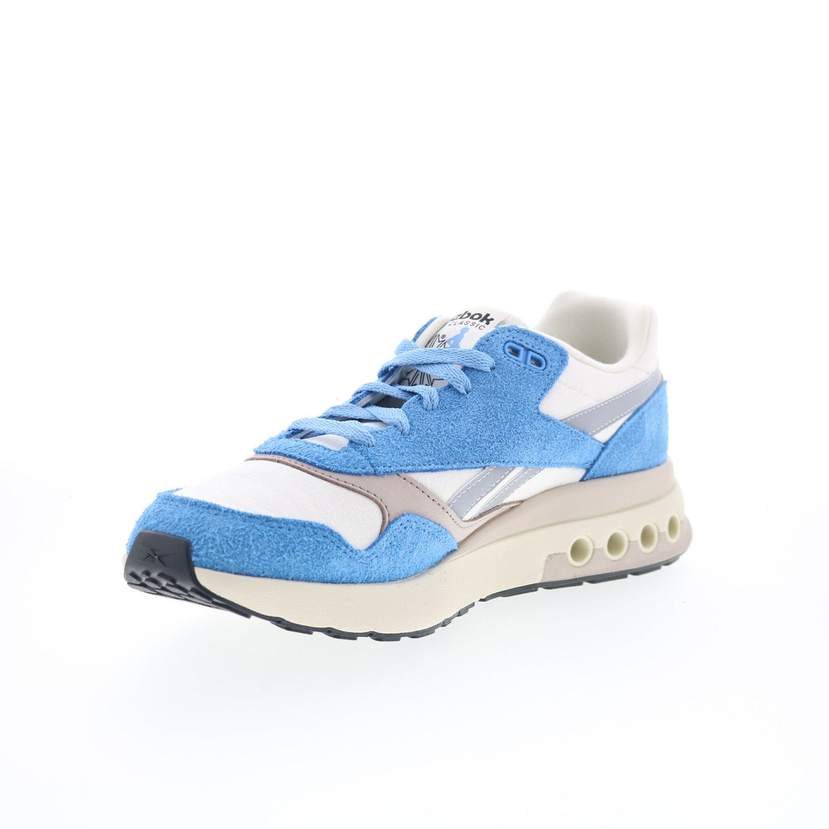 Reebok ERS World Mens White Suede Lace Up Lifestyle Sneakers Shoes