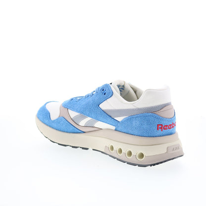 Reebok ERS World Mens White Suede Lace Up Lifestyle Sneakers Shoes