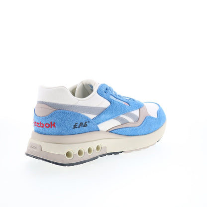 Reebok ERS World Mens White Suede Lace Up Lifestyle Sneakers Shoes