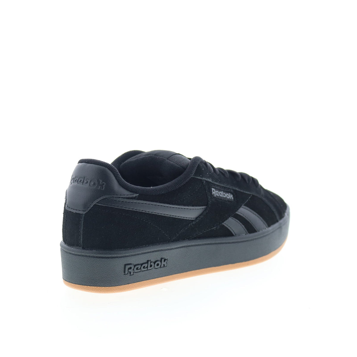 Reebok Retro Mega Mens Black Suede Lace Up Lifestyle Sneakers Shoes