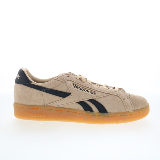 Reebok Club C Grounds UK Mens Brown Suede Lace Up Lifestyle Sneakers Shoes