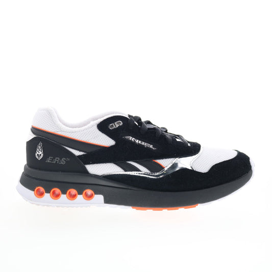Reebok ERS World Anuel AA Mens Black Suede Lace Up Lifestyle Sneakers Shoes
