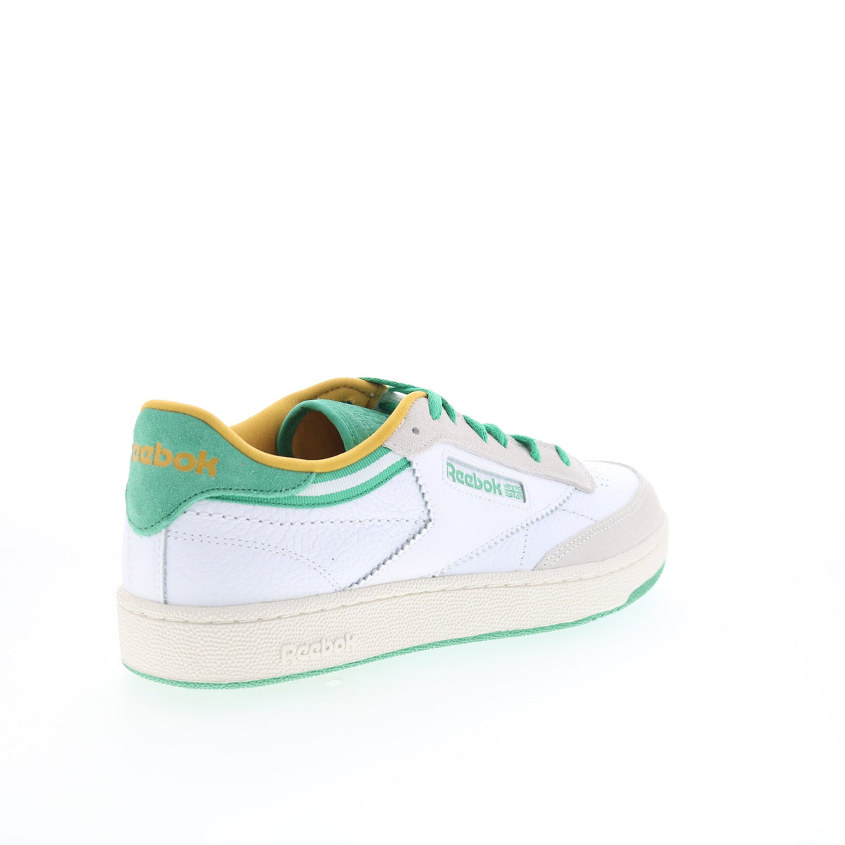 Reebok Club C 85 Mens White Leather Lace Up Lifestyle Sneakers Shoes
