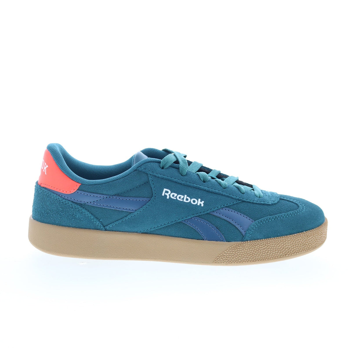 Reebok Smash Edge Mens Green Suede Lace Up Lifestyle Sneakers Shoes