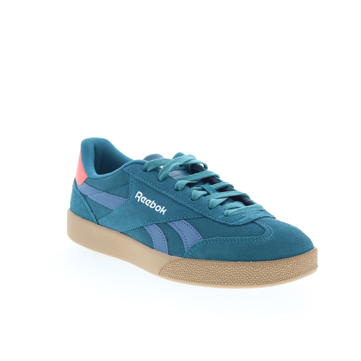 Reebok Smash Edge Mens Green Suede Lace Up Lifestyle Sneakers Shoes