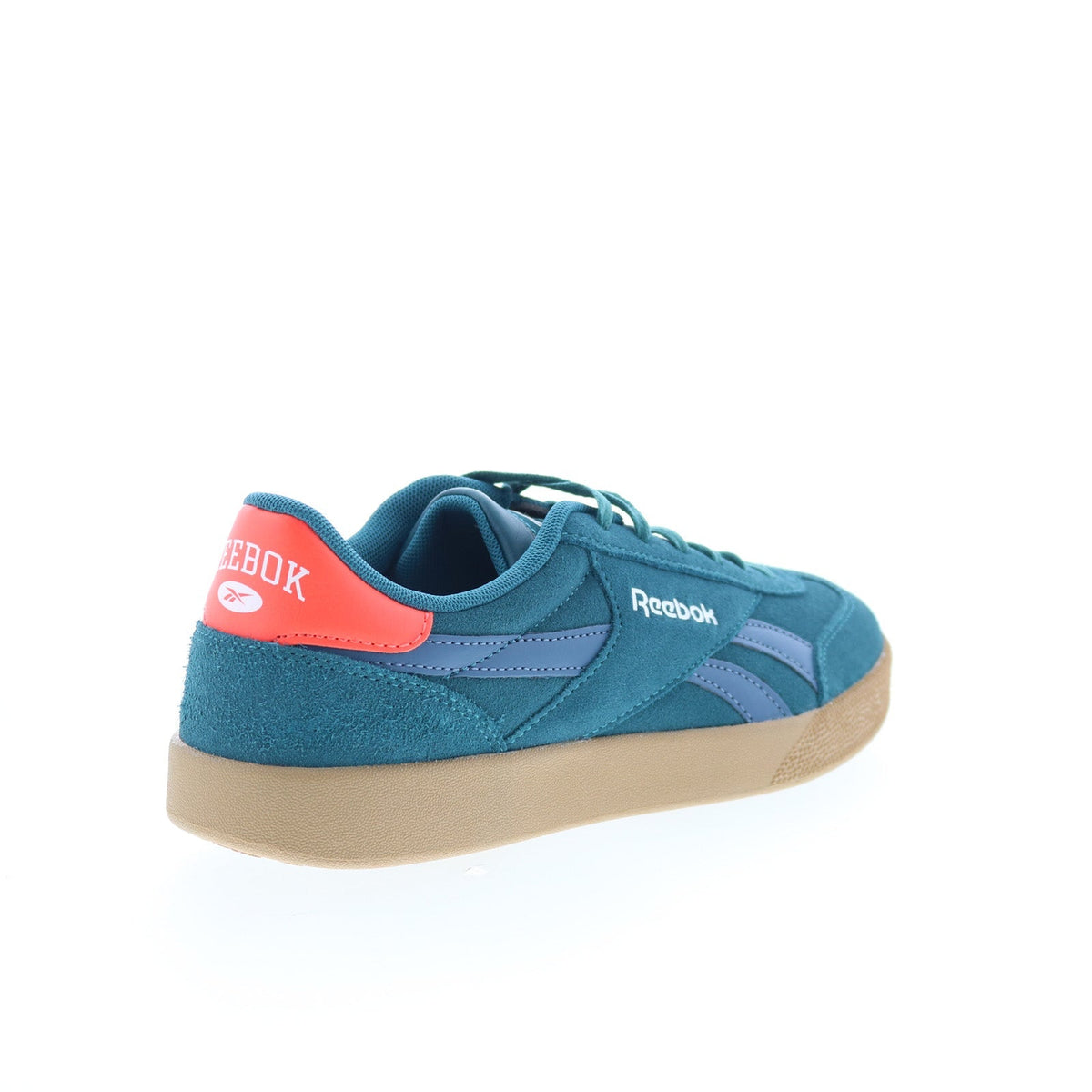 Reebok Smash Edge Mens Green Suede Lace Up Lifestyle Sneakers Shoes