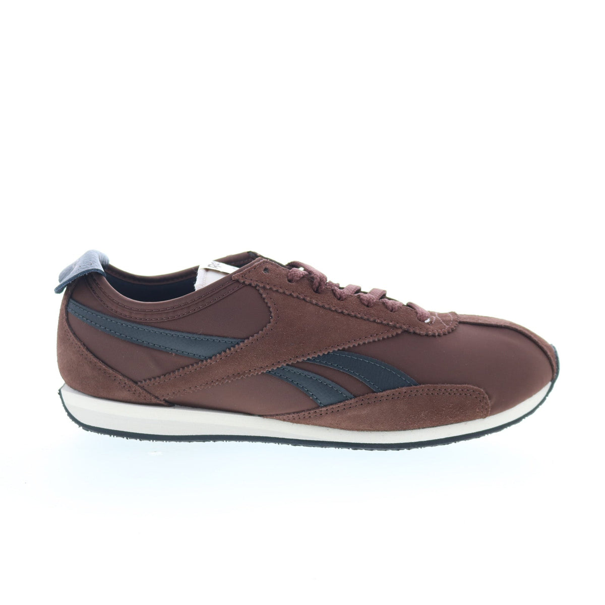 Reebok R400 Mens Brown Leather Lace Up Lifestyle Sneakers Shoes