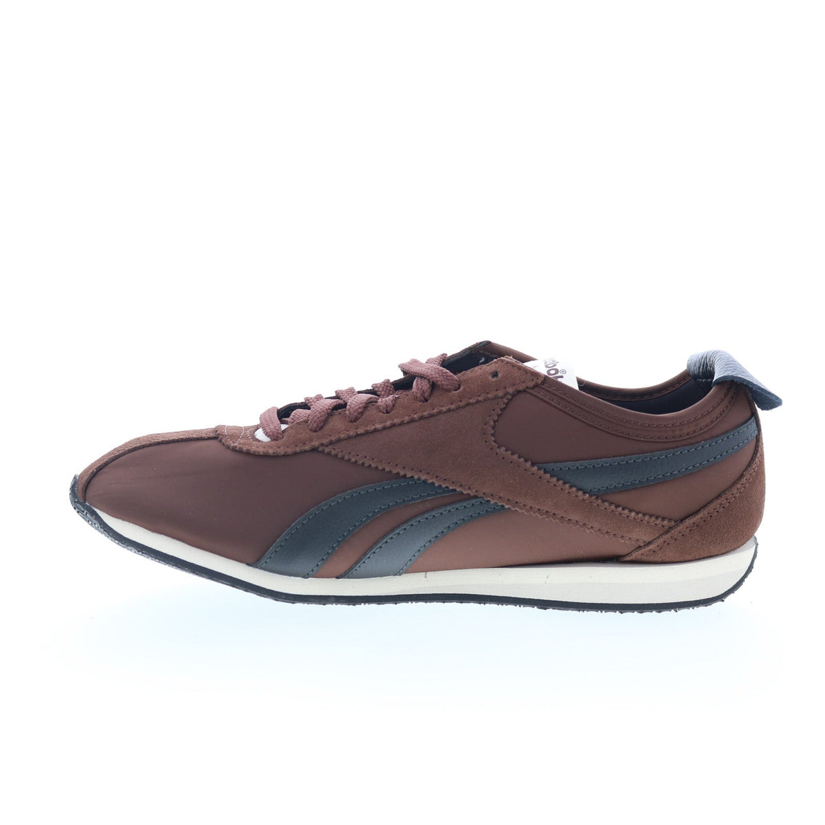 Reebok R400 Mens Brown Leather Lace Up Lifestyle Sneakers Shoes