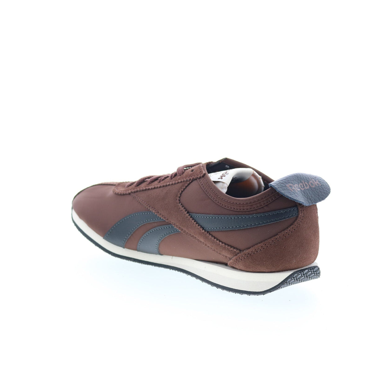 Reebok R400 Mens Brown Leather Lace Up Lifestyle Sneakers Shoes