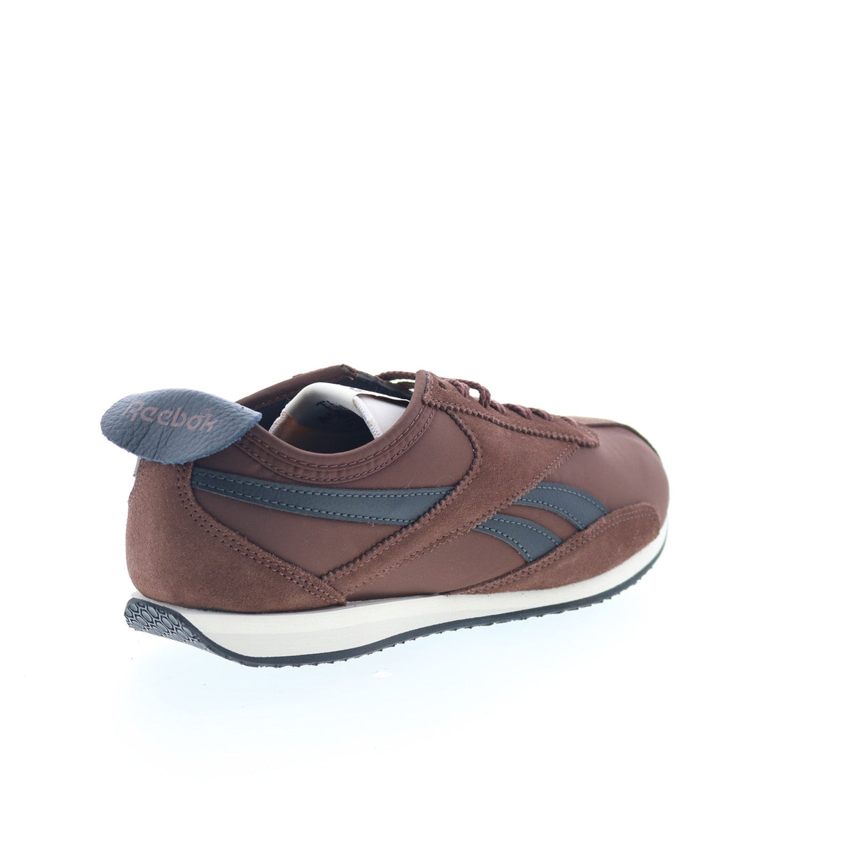 Reebok R400 Mens Brown Leather Lace Up Lifestyle Sneakers Shoes