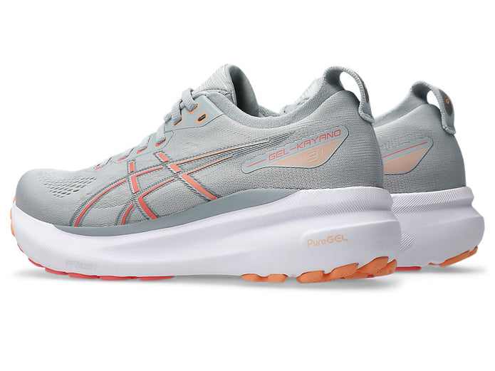 Gel-Kayano 31 Women's: Piedmont Grey | Papaya