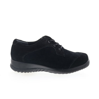 Drew Hope 10573-53 Mens Black Extra Wide Suede Lifestyle Sneakers Shoes