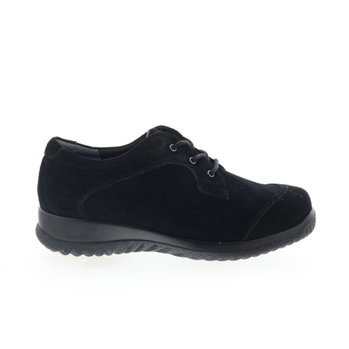 Drew Hope 10573-53 Mens Black Extra Wide Suede Lifestyle Sneakers Shoes