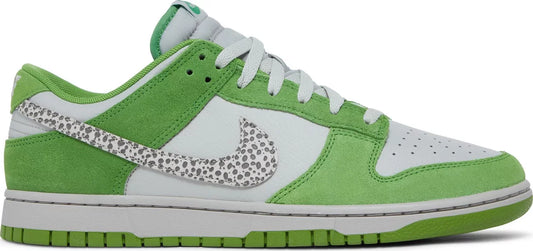 Nike Mens Dunk Low Sneakers - 'Safari Swoosh - Chlorophyll'