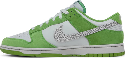Nike Mens Dunk Low Sneakers - 'Safari Swoosh - Chlorophyll'