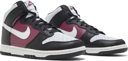 Nike Womens Dunk High Sneakers - 'Black Rosewood'