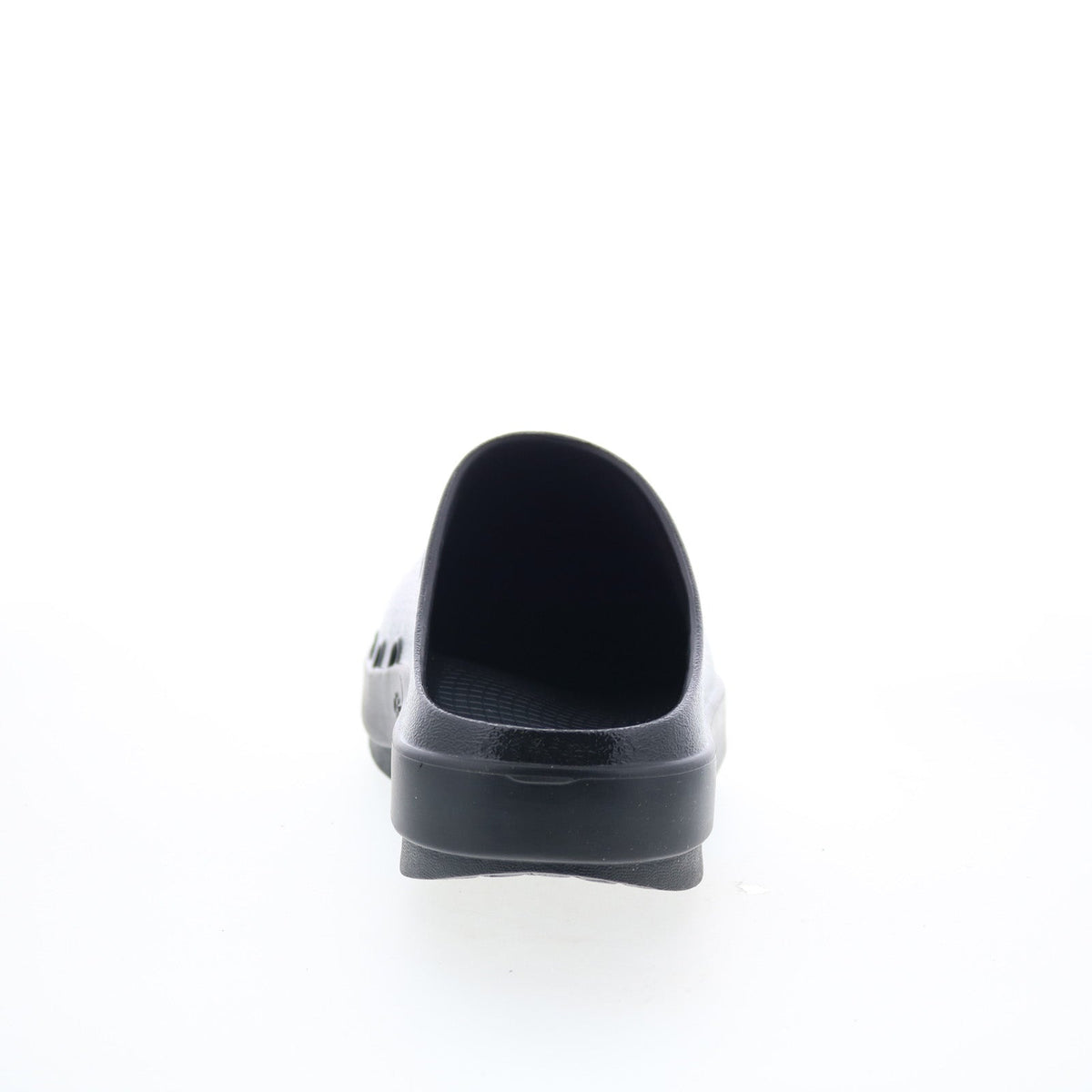 Oofos Oocloog Luxe 1201 Mens Black Leather Slip On Clogs Slippers Shoes