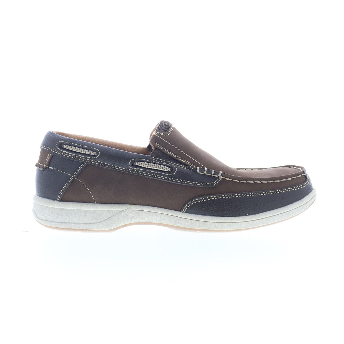 Florsheim Lakeside Slip 13158-200 Mens Brown Wide Loafers Casual Shoes
