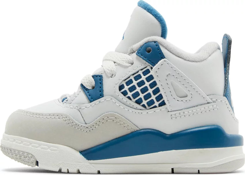 Nike Toddlers Air Jordan 4 Retro Sneakers - 'Military Blue' 2024