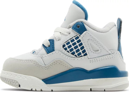 Nike Toddlers Air Jordan 4 Retro Sneakers - 'Military Blue' 2024