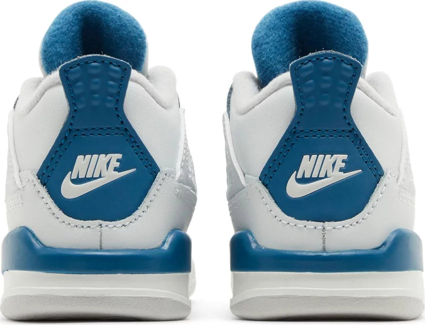 Nike Toddlers Air Jordan 4 Retro Sneakers - 'Military Blue' 2024